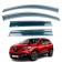 Дефлекторы окон Renault Kadjar 2015+ с нерж. хром полоской